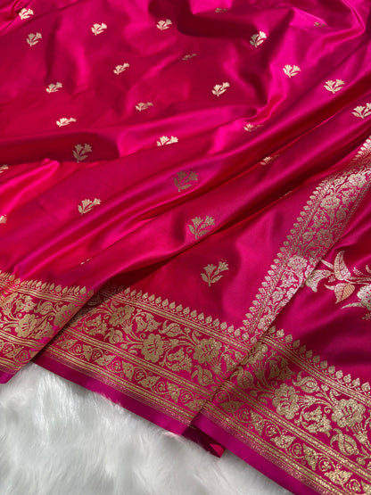 Rani Shades Katan Banarasi Silk Saree
